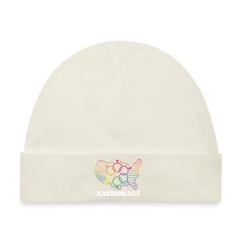 Anchorage Stolz Flagge Stolz Monat LGBTQ Flagge LG - Baby Premium Organic Mütze - Naturweiß - Vorne