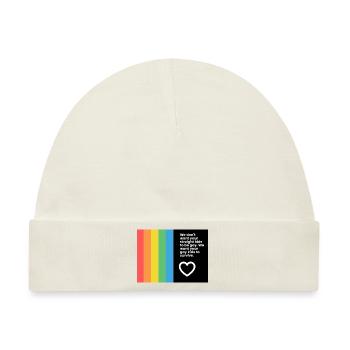 Gay Pride - Baby Premium Organic Mütze - Naturweiß - Vorne