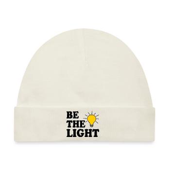 Be the light - Baby Premium Organic Mütze - Naturweiß - Vorne