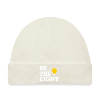 Be the light - Baby Premium Organic Mütze - Naturweiß - Vorne