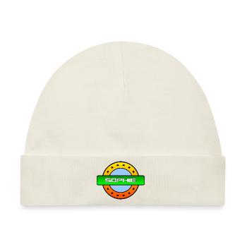 SOPHIE. MEIN NAME IST SOPHIE. SAMER BRASIL - Baby Premium Organic Mütze - Naturweiß - Vorne
