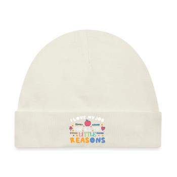 Erzieherlehrer unterrichten Pre-K - Baby Premium Organic Mütze - Naturweiß - Vorne