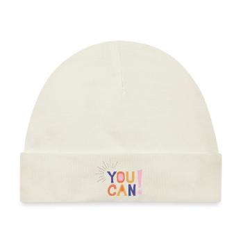 You Can! - Baby Premium Organic Mütze - Naturweiß - Vorne