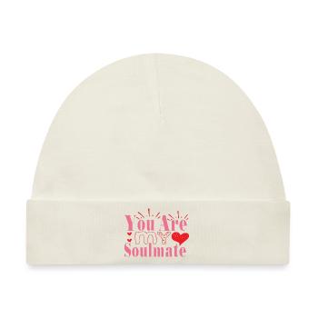 You Are My Soulmate - Baby Premium Organic Mütze - Naturweiß - Vorne