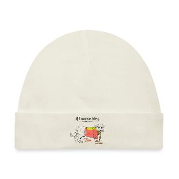 I Like Lions Art Work Design - Baby Premium Organic Mütze - Naturweiß - Vorne