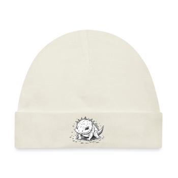 Verspielter Baby Axolotl als freches Tierkind - Baby Premium Organic Mütze - Naturweiß - Vorne