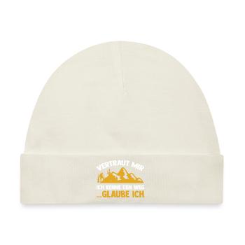 Bergsteiger Wald Bergwandern Wanderer Wandern - Baby Premium Organic Mütze - Naturweiß - Vorne