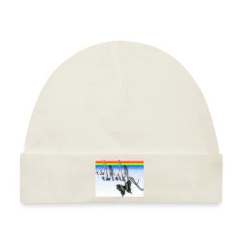 tibetische Calligraphy Schmetterling Design - Baby Premium Organic Mütze - Naturweiß - Vorne