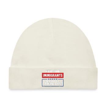 Haltet die Einwanderer ab, schiebt das T-Shirt der Republikaner ab - Baby Premium Organic Mütze - Naturweiß - Vorne