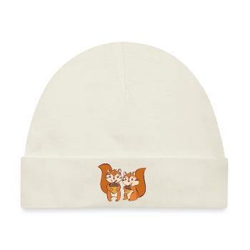 Wildtiere - Baby Premium Organic Mütze - Naturweiß - Vorne