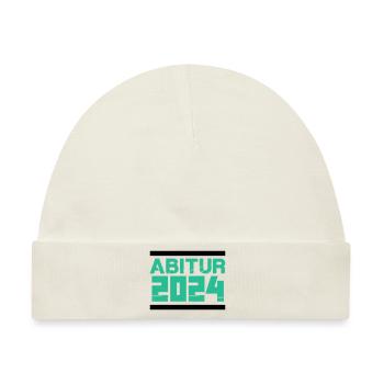Abitur 2024 - Baby Premium Organic Mütze - Naturweiß - Vorne