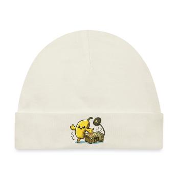 Bananen-Beats - Baby Premium Organic Mütze - Naturweiß - Vorne