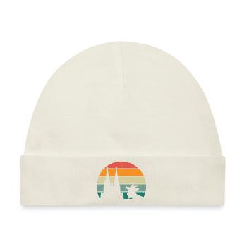 Köln, meine Stadt! Mit Dom, Sonne und Geißbock - Baby Premium Organic Mütze - Naturweiß - Vorne
