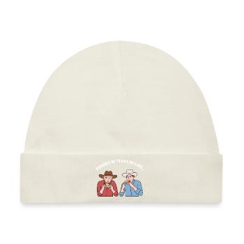 Foodies in Texas Design für stolze Texaner - Baby Premium Organic Mütze - Naturweiß - Vorne