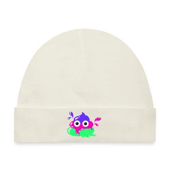 Bunte scheisse,scheisse , Farbe - Baby Premium Organic Mütze - Naturweiß - Vorne