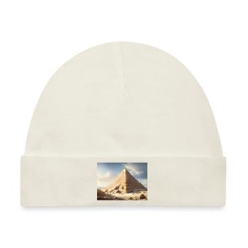 Ägyptische Pyramiden - Baby Premium Organic Mütze - Naturweiß - Vorne