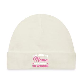Mutter Familie Mutter Geschenk - Baby Premium Organic Mütze - Naturweiß - Vorne