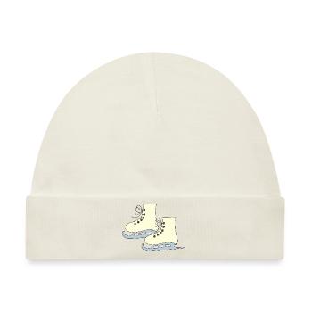 schlittschuhe gelb - Baby Premium Organic Mütze - Naturweiß - Vorne
