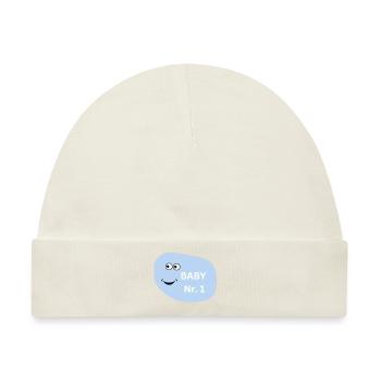 Baby Nummer 1 - Baby Premium Organic Mütze - Naturweiß - Vorne