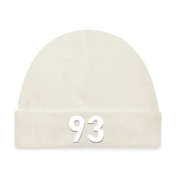93 - Baby Premium Organic Mütze - Naturweiß - Vorne