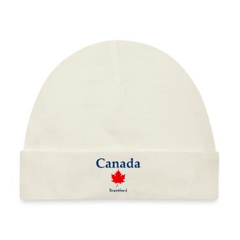 Brantford - Ontario - Canada - Kanada - Baby Premium Organic Mütze - Naturweiß - Vorne