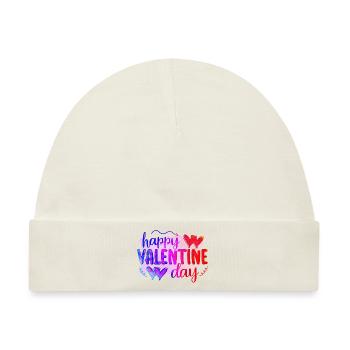 Liebe mich Valentinstag Alles Gute zum Valentinstag Valentinstag - Baby Premium Organic Mütze - Naturweiß - Vorne