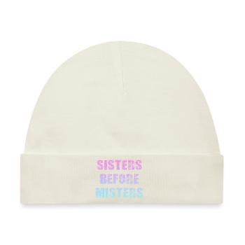sisters before misters - Baby Premium Organic Mütze - Naturweiß - Vorne