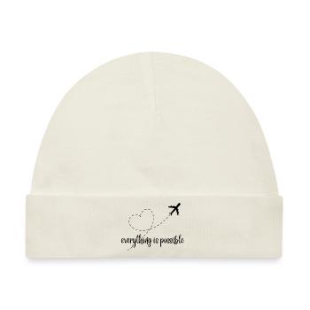 Everything is possible - alles ist möglich - Baby Premium Organic Mütze - Naturweiß - Vorne
