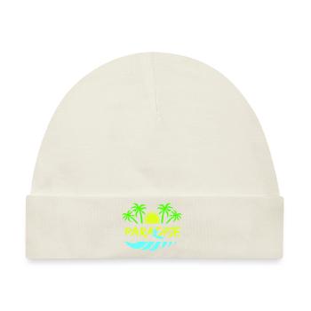 surf paradise - Baby Premium Organic Mütze - Naturweiß - Vorne