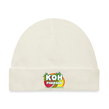 Paradies Insel Koh Phangan - Baby Premium Organic Mütze - Naturweiß - Vorne