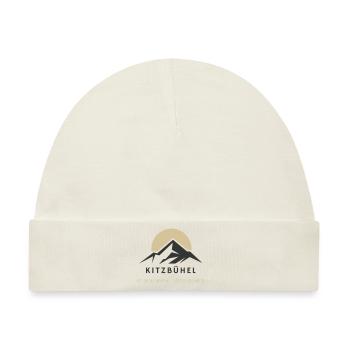 Minimalistisches Kitzbühel-Logo - Baby Premium Organic Mütze - Naturweiß - Vorne
