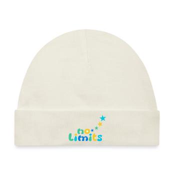 No limits Blau-Grün - Baby Premium Organic Mütze - Naturweiß - Vorne
