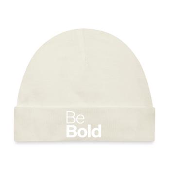 Be Bold - Baby Premium Organic Mütze - Naturweiß - Vorne