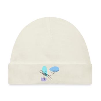 Wal - Buckelwal - Meeressäuger - Geschenk - Baby Premium Organic Mütze - Naturweiß - Vorne