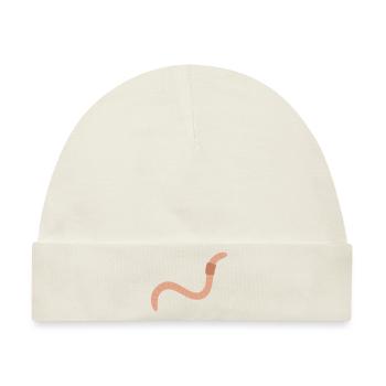 Regenwurm - Baby Premium Organic Mütze - Naturweiß - Vorne