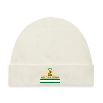 Andalusien autonome Gemeinschaft Spanien - Baby Premium Organic Mütze - Naturweiß - Vorne
