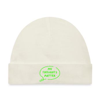 my thoughts matter - Baby Premium Organic Mütze - Naturweiß - Vorne