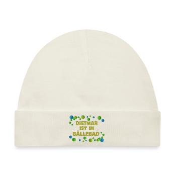 Bälle Dietmar - Baby Premium Organic Mütze - Naturweiß - Vorne