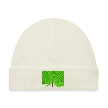 Tropische Palme - Baby Premium Organic Mütze - Naturweiß - Vorne