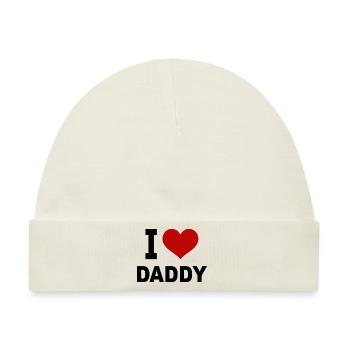 I love Daddy - Baby Premium Organic Mütze - Naturweiß - Vorne