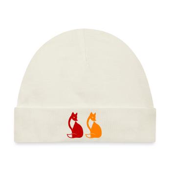 fox 2 - Baby Premium Organic Mütze - Naturweiß - Vorne