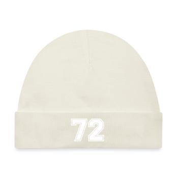 72 - Baby Premium Organic Mütze - Naturweiß - Vorne