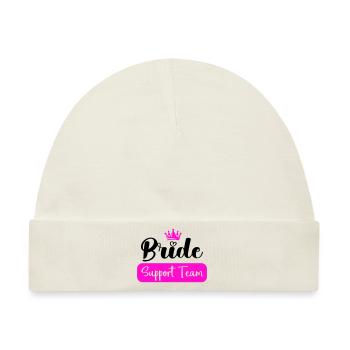 bride support team - Baby Premium Organic Mütze - Naturweiß - Vorne