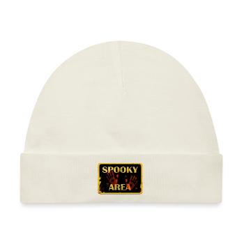 Halloween Design - SPOOKY AREA. - Baby Premium Organic Mütze - Naturweiß - Vorne