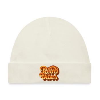 Retro-Vibes - Baby Premium Organic Mütze - Naturweiß - Vorne