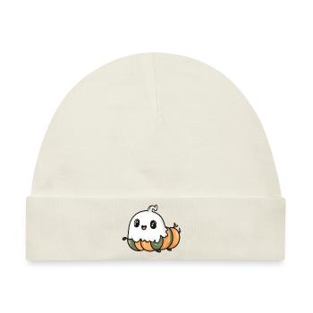 Wurm Halloween Lustig Geist - Baby Premium Organic Mütze - Naturweiß - Vorne