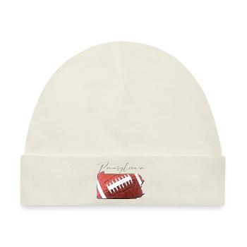 Football in der Pennsylvania State Landkarte PA - Baby Premium Organic Mütze - Naturweiß - Vorne