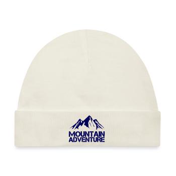 mountain adventure - Baby Premium Organic Mütze - Naturweiß - Vorne