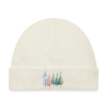 Winter - Baby Premium Organic Mütze - Naturweiß - Vorne