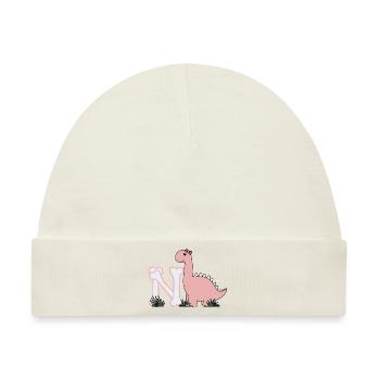 Buchstabe N - Baby Premium Organic Mütze - Naturweiß - Vorne